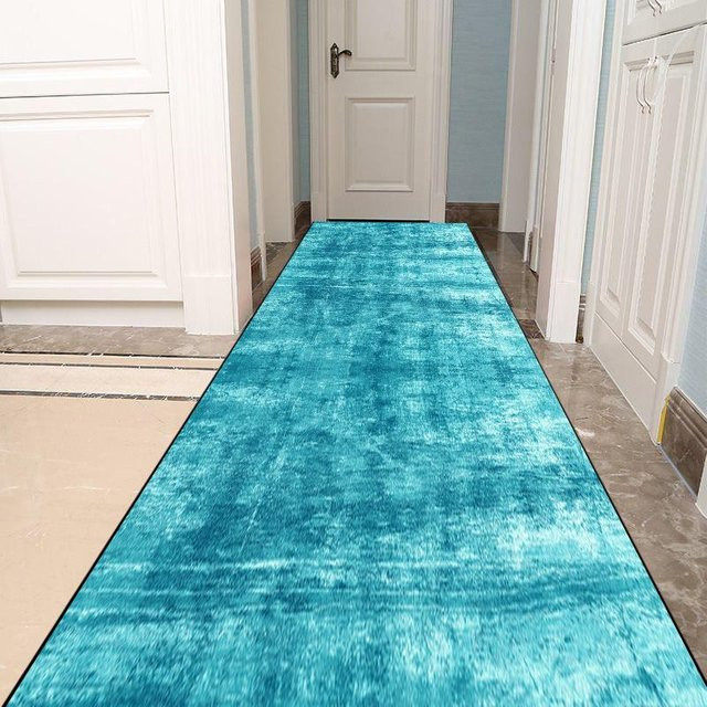 Rutschfester Flur Teppich Karpetti in Grün, moderner Flurläufer für Flur, Wohnzimmer oder Schlafzimmer, B/T: 100 x 200 cm - Bild 1