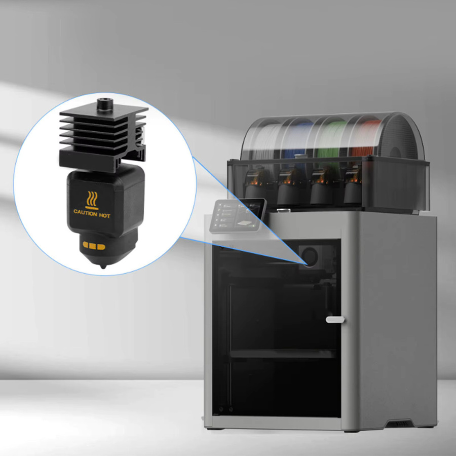 Bambu Hotend-Kit Ersatz für P2S 3D-Drucker mit 0,2mm abnehmbarer gehärteter Stahldüse in Schwarz - Bild 3