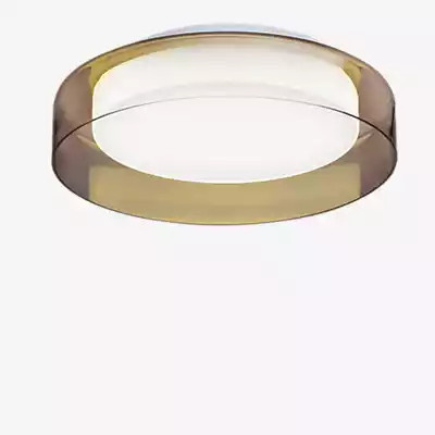 Peill+Putzler Cyla LED Wand- und Deckenleuchte in Braun mit transparentem Glas, Durchmesser: 40 cm - Bild 1