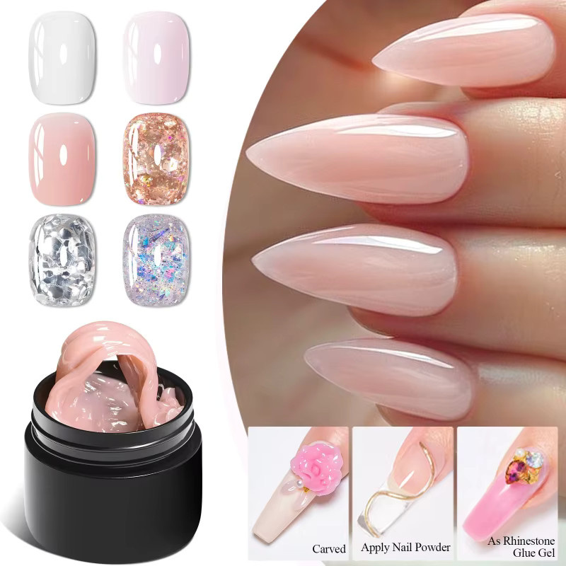 Mtssii Nagelverlängerungs-Set, Gel, Glänzend, 11 Stück - Bild 1