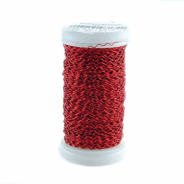 Preissler Bouillondraht für Weihnachtsdeko, Rot, 0,25 mm, 60 m - Bild 1