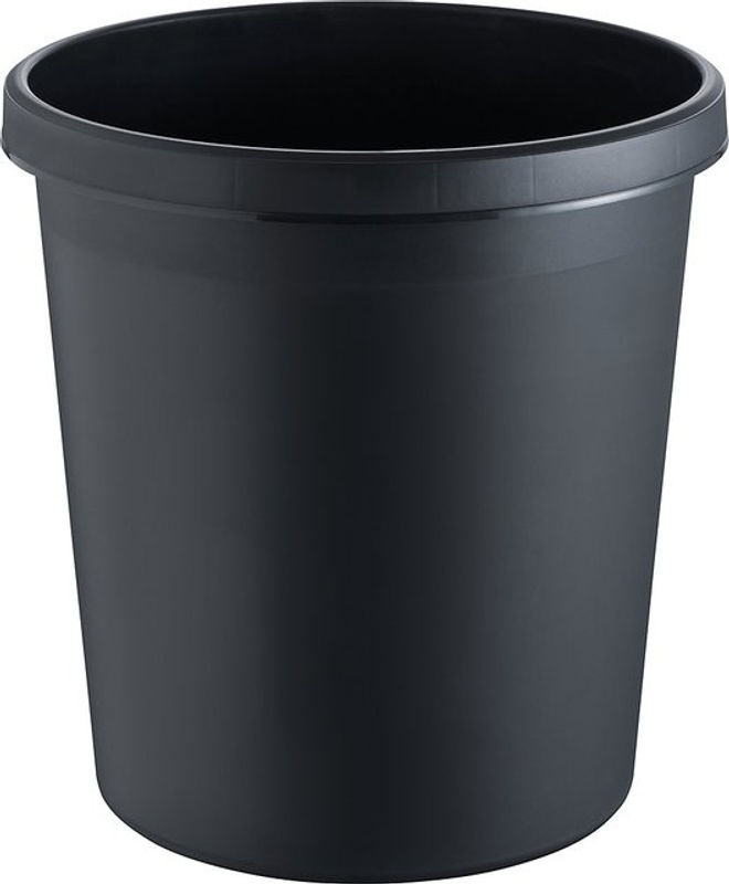 Helit The German Papierkorb Schwarz aus Kunststoff mit 30l Volumen, Höhe: 40,5 cm - Bild 2