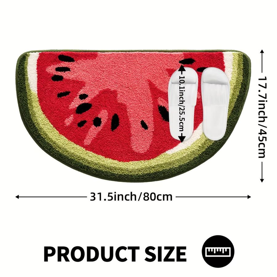 VIKAMA Obstteppich in Multicolor, weiche und saugfähige Bodenmatte für Badezimmer oder Schlafzimmer - Bild 3