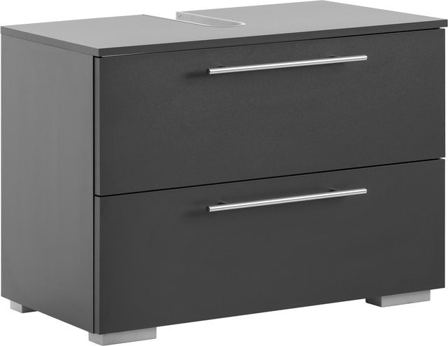Waschbeckenunterschrank Carlos von SCHILDMEYER in Anthrazit, B/H/T: 80,0 x 59,1 x 35,0 cm - Bild 1