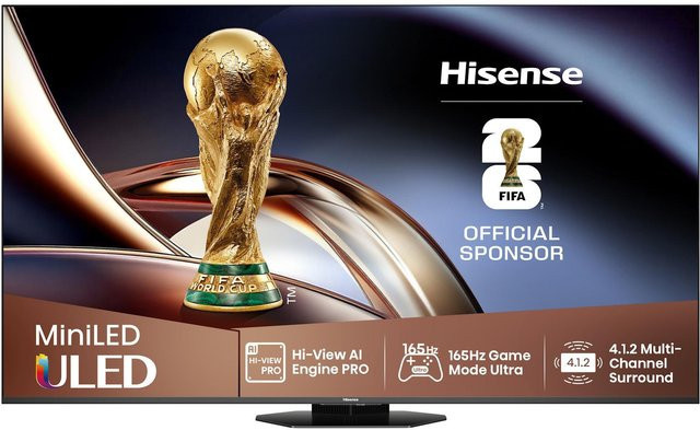 Hisense 55U8Q ULED Mini LED Smart TV 4K Ultra HD in Schwarz - Bild 2