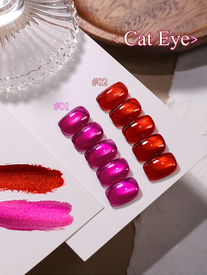 Red Cat Eye Gel Nagellack, Red, Damen - Bild 4