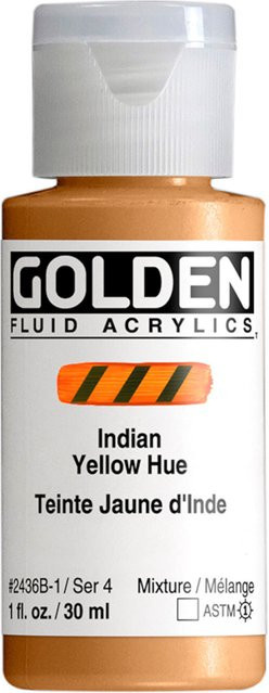 Golden Fluid Acrylfarbe Golden Indiengelb für Professionals - Bild 1