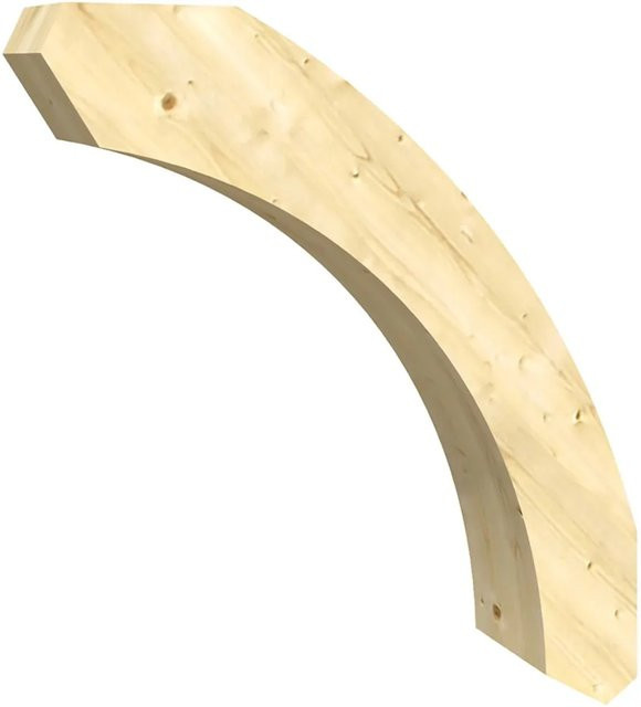 Skan Holz Rundes Kopfband Weiß B/H/T: 75 x 8 x 5,5 cm - Bild 1