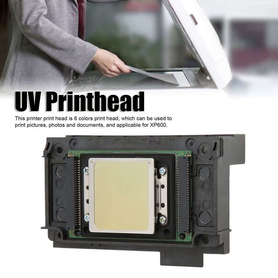 XP600 UV-Druckkopf mit 6 Farben für klaren Inkjet-Druck in Schwarz und Transparent - Bild 4