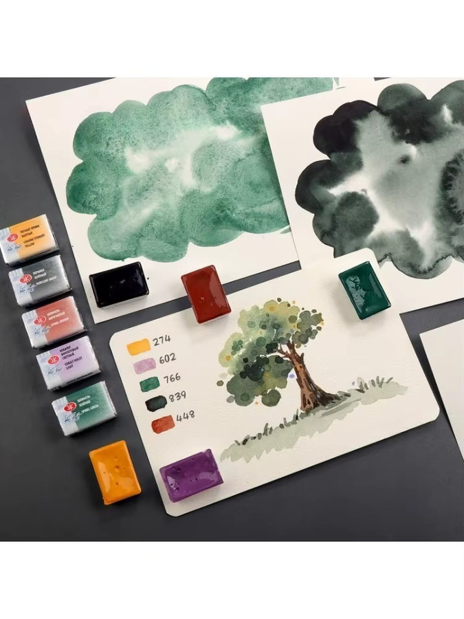 White Night Aquarellfarben für Profis, 2,5 ml pro Einheit, Russland - Bild 6