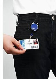 Durable Jojo Style Ausweishalter mit Metall-Federhaken in Blau - Bild 2
