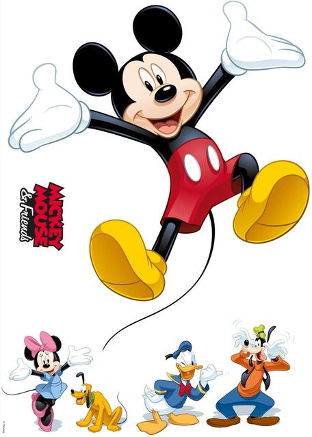 KOMAR Dekosticker Mickey and Friends, bunt, B/H: 50 x 70 cm - Bild 1