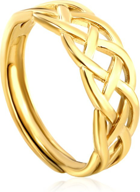 LUXUSTEEL Edelstahlring, Vintage, Gold, Kinder - Bild 1