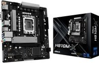 ASRock H810M-X Mainboard LGA1851 Micro ATX DDR5 Schwarz - Bild 1