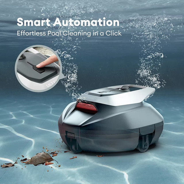 Ultenic Pooleco P10 Kabelloser Roboter-Poolreiniger mit 5200mAh Akku und Doppelmotoren für Einbau- und Aufstellpools bis 850 Quadratfuß - Bild 1