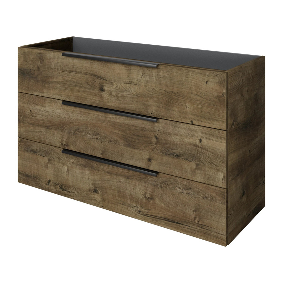 Pelipal Unterschrank Quantum 07 für Doppel-Waschtisch in Eiche Ribbeck, Breite: 120 cm, Höhe: 72 cm, Tiefe: 42,9 cm - Bild 2