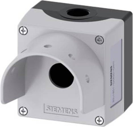 Siemens Gehäuse 3SU1851-0AA00-0AH1 aus Metall in Grau mit Schutzart IP66, IP67, IP69/IP69K - Bild 1