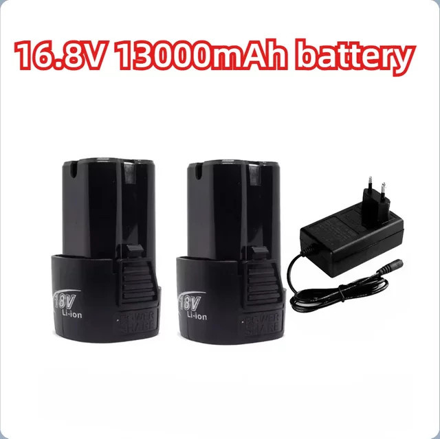 GJUELIRRA Universal-Akku 16,8 V 13000 mAh Li-Ionen-Akku in Schwarz für Elektrowerkzeuge, Bohrmaschinen und Elektroschrauber - Bild 1
