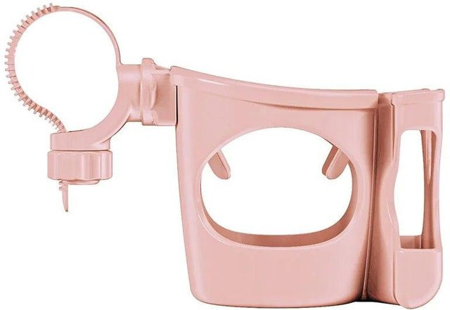 NATAWA Kinderwagen Zubehör Becherhalter und Flaschenhalter in Rosa - Bild 1