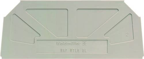 Weidmüller Abschlussplatte 9538110000 aus Stahl, 20 Stück, grau/beige - Bild 1