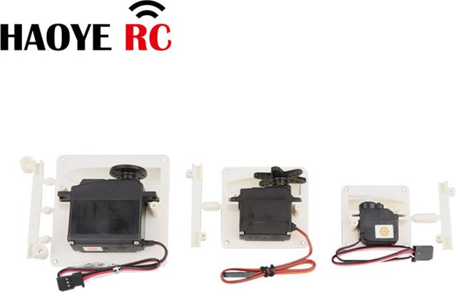 Haoye RC Aircraft Wing Servo Mount Servo Protector Retainer Protective Cover 2-teiliges Set - Bild 1