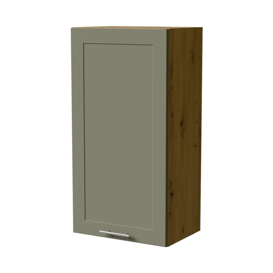 Feldmann-Wohnen Hängeschrank Oslo W4 in Eiche Artisan und Reed Green Matt, B/T/H: 50 x 32,5 x 96 cm - Bild 2