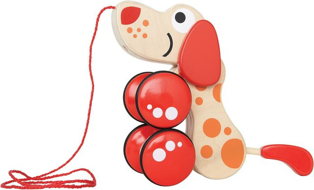 Hape Nachziehspielzeug Hündchen Puppy aus Holz, ab 1 Jahr - Bild 1