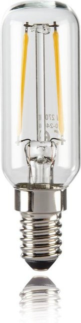 XavaX LED-Filament Röhrenlampe E14, transparent, 250 lm (ersetzt 25 W) - Bild 1