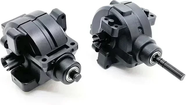 TIMEA Getriebe-Komplettset Antriebs- & Differentialgetriebe, 1/10 RC Auto Teile, Metall, Schwarz - Bild 1