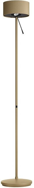 Belux Diogenes LED-Stehleuchte in Bronze mit beige Stoffschirm, dimmbar und verstellbar, warmweiß 2700K - Bild 1