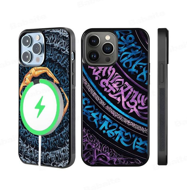 Pokras Totem Design Magnetische Kabellose Handyhülle für iPhone 11 bis 17 Pro Max Plus Multicolor - Bild 1