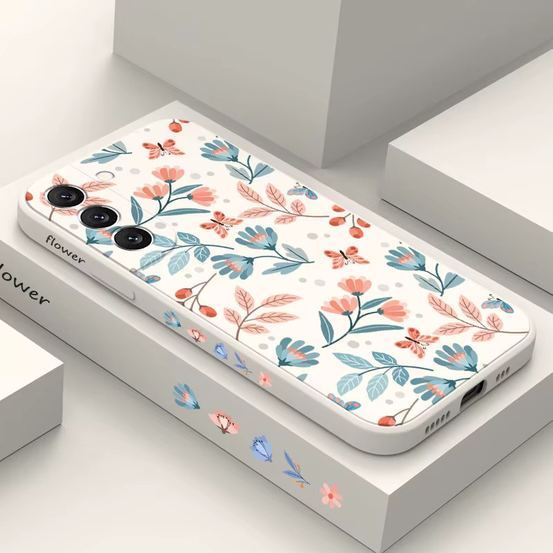 Silikon Handyhülle mit Gänseblümchen-Design für Samsung Galaxy A17 A57 A37 A07 A56 A36 A26 A16 A06 in Multicolour und Schwarz - Bild 1