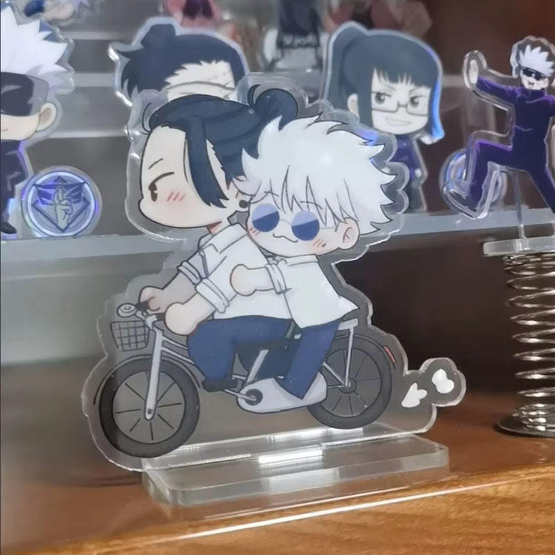 Jujutsu Kaisen Acryl-Figuren Display Stand Satoru Gojo und Suguru Geto Anime Desktop Ornament aus Kunststoff, mehrfarbig - Bild 5