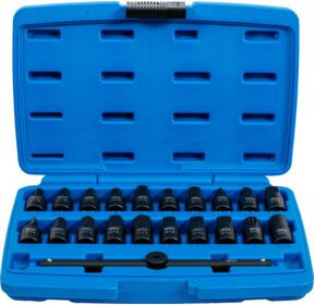 BGS Ölwannen Spezial Einsatz Satz mit 21 Teilen, Antrieb Innenvierkant 10 mm (3/8 Zoll) aus Chrom-Vanadium - Bild 1