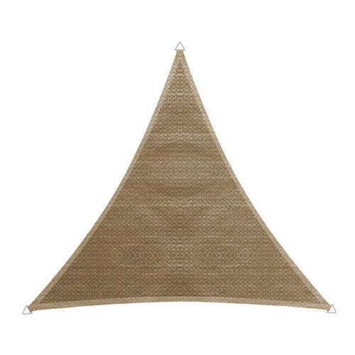 WINDHAGER Sonnensegel Dreieck beige aus HDPE B/B/B: 400 x 400 x 400 cm - Bild 3