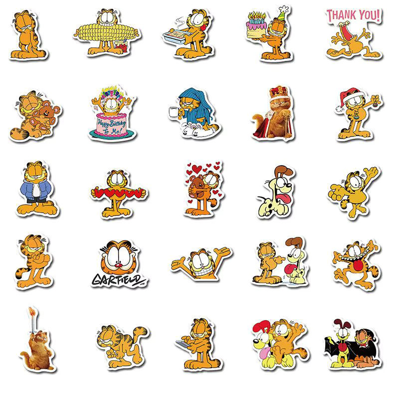 Garfield Katzen-Aufkleber, 50-teiliges Set, multicolour - Bild 2