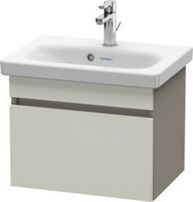 Duravit Waschtischunterschrank Com DuraStyle in Taupe und Basalt Matt mit 1 Auszug, B: 50 cm, T: 36,8 cm, H: 39,8 cm - Bild 1