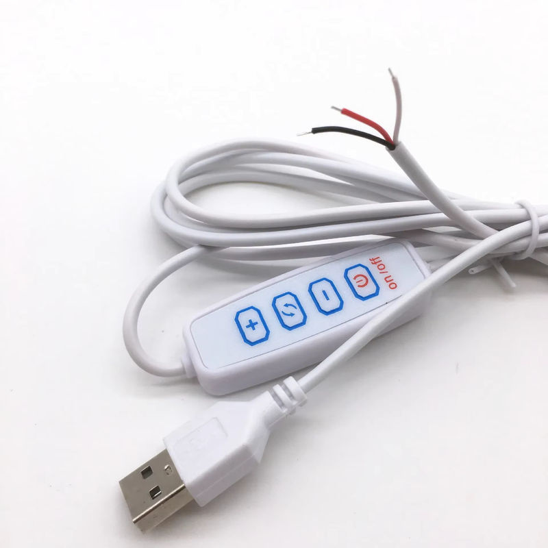 MERRYLE USB LED-Dimmer mit Fernbedienung und Schalter, 5V DC, 1,5m Kabel, Schwarz, für CCT LED-Beleuchtung (2-Pin/3-Pin) - Bild 2