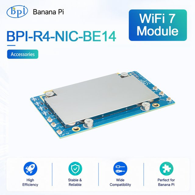 Banana Pi BPI-R4-NIC-BE14 V2.1 WiFi 7 Modul Zubehör für BPI-R4 - Bild 1