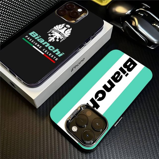 B-Bianchi Logo Handyhülle für iPhone 11 bis iPhone 17 Pro Max in Multicolor - Bild 1