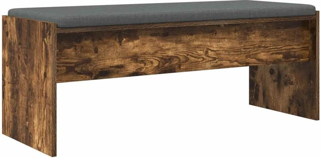 vidaXL Flurbank mit Kissen in Geräuchert Eiche, Farbe Braun, B/T/H: 103 x 38 x 40 cm - Bild 1
