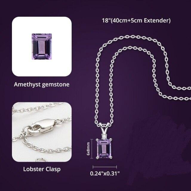 Anhänger 925 Silber, Topas, Amethyst, Damen - Bild 1