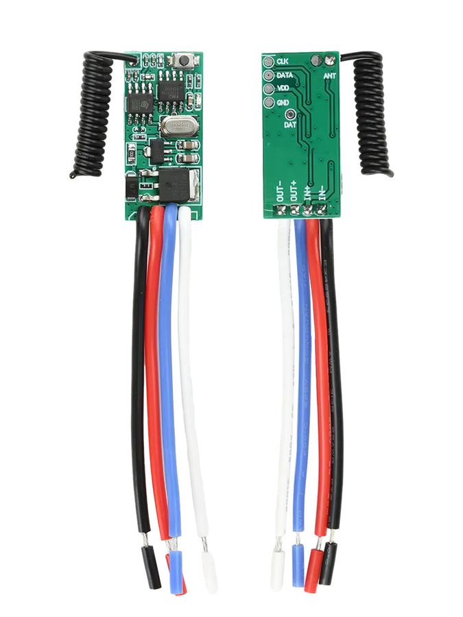diymore Micro Fernbedienung Schalter 433 MHz mit LED Empfänger für 3,6 V-24 V 2A Einkanal Zugangskontrolle - Bild 4