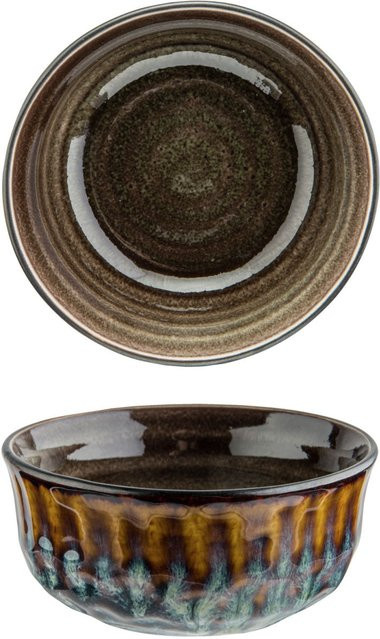 Cosy & Trendy Schüssel Quintana Dip-Schüssel aus Keramik, Grün, 6er Pack, 130 ml, Durchmesser: 9 cm, Höhe: 4,2 cm - Bild 1