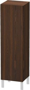 Duravit L-Cube indiv. Halbhochschrank mit Glastür, Nussbaum gebürstet, Höhe: 132,0 cm, Breite: 50,0 cm, Tiefe: 36,6 cm - Bild 1