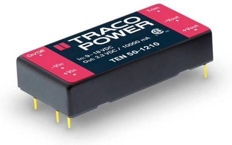 TracoPower TEN 50-4810 DC/DC-Wandler Print 24 V/DC zu 3.3 V/DC 10A 50W Schwarz - Bild 1