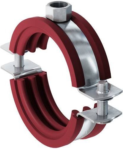 Fischer Silikonrohrschelle FRSH 133 - 141 in Rot, 10 Stück - Bild 1