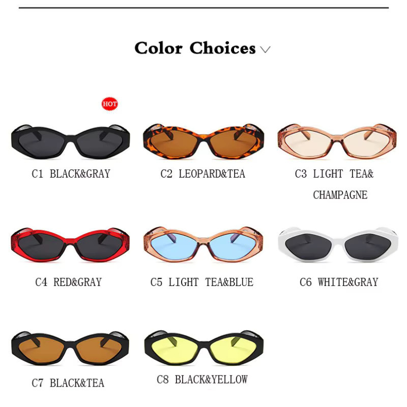 Samjune Sonnenbrille Cat Eye, Vollrand, Kunststoff, Schwarz, Damen - Bild 4