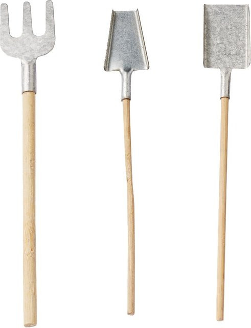 HobbyFun Miniatur Gartengeräte aus Holz und Metall - Bild 1