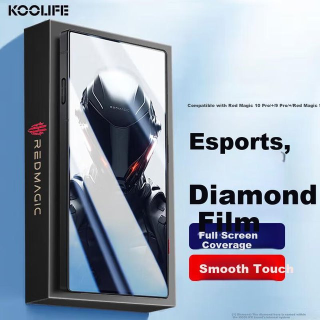 KOOLIFE Displayschutz aus gehärtetem Glas für Nubia Red Magic 10 Pro, 9 Pro und 9S Pro, transparent, bruchsicher und anti-fingerabdruckbehaftet - Bild 1